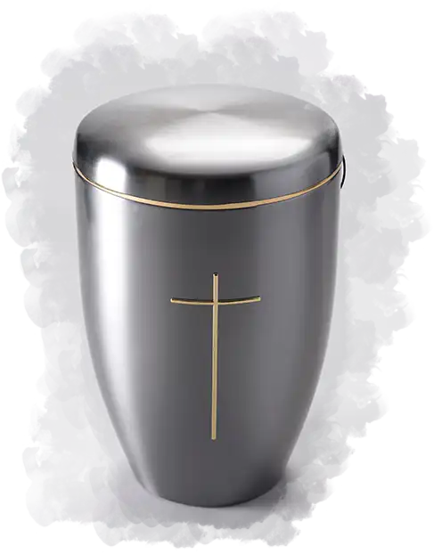 Traditional urn for cremation ashes